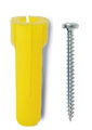 Plastplugg inkl. skrue 5,5 x 25 mm
